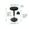 Uncaged Ergonomics WobbleStoolStandingDeskStoolTallAdjustableHeightBalanceStool, WSF-b WSF-B - alternate 7